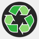 Search for recycle sign stickers Green