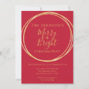 Search for red and gold christmas invitations Festive