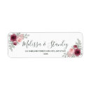 Search for rustic flowers return address labels Winter