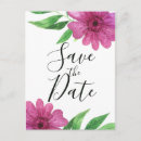 Search for pink flower save the dates Modern