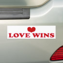 Search for love wins bumper stickers Equality