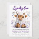 Search for spooky one birthday invitations Watercolor