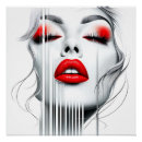 Search for glamorous posters Red lips