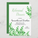 Search for foliage rehearsal dinner invitations Botanical