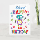 Search for robot birthday cards Gears