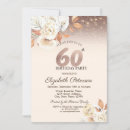 Search for brown 60th birthday invitations Floral