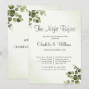 Search for eucalyptus rehearsal dinner invitations Spring summer fall