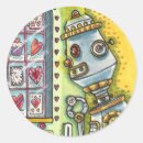 Search for robot love stickers Colourful