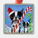 Search for boston christmas tree decorations Boston terrier dog