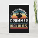 Search for drummer birthday cards Band