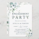 Search for botanical engagement party invitations Eucalyptus