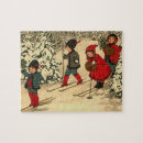 Search for snow skiing puzzles Vintage