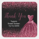 Search for purple black sweet 16 stickers 16th birthday party
