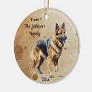 Search for german shepherd christmas tree decorations Dated