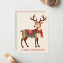 Search for vintage reindeer christmas cards Green