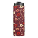 Search for red poppies travel mugs Pattern