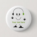 Search for headphones badges Music lover
