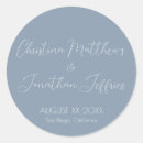 Search for dusty blue wedding stickers Modern