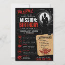 Search for secret mission invitations For kids