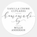 Search for homemade by stickers Handwritten script