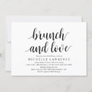Search for modern brunch bridal shower invitations Black and white