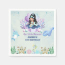 Search for mermaid napkins Girls 1st birthday