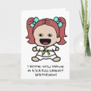Search for karate birthday cards Black belt