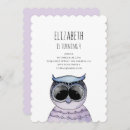 Search for owl party invitations Watercolor