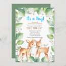Search for deer baby boy shower invitations Forest