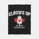 Search for canadian maple leaf blankets Elbows up
