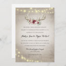 Search for rustic deer wedding invitations Antlers