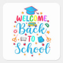 Search for school square stickers Welcome back to school
