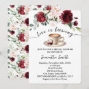 Search for marsala bridal shower invitations Love is brewing