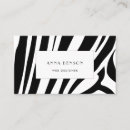 Search for zebra print business cards Safari