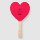 Search for heart shaped hand fans Red
