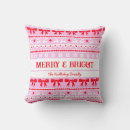 Search for ugly christmas sweater cushions Red