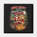 Search for holiday party magnets Santa