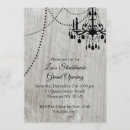 Search for rustic chandelier invitations Wood