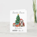 Search for english bulldog christmas cards Santa
