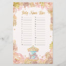 Search for carousel baby shower invitations Floral