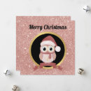 Search for cute owl christmas cards Cartoon