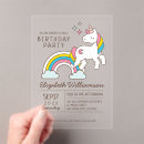 Search for sparkle birthday invitations Rainbow