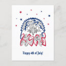 Search for independence postcards Red white and blue