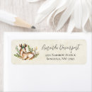 Search for rustic antlers return address labels Watercolor