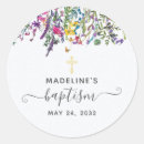 Search for round baptism stickers Wildflowers