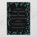 Search for aqua and silver wedding invitations Bling