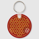 Search for gold fleur de key rings Blume des lebens