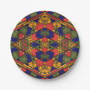 Search for african pattern paper plates Orange