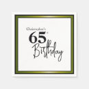 Search for 65th birthday napkins Elegant