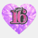 Search for purple sweet 16 stickers Party